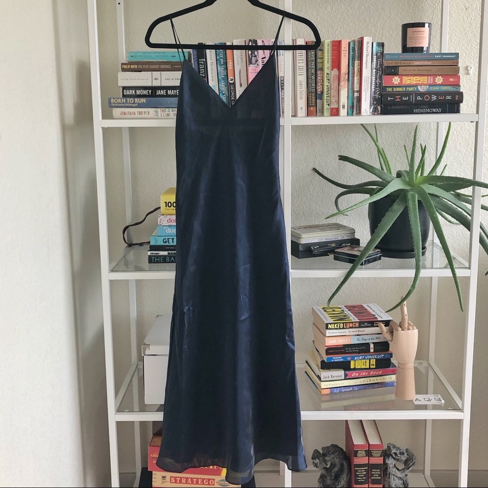 Rag and Bone Astrid slip dress in navy - Picture 2 of 4